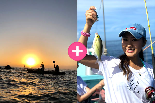 サンセットカヤックツアー＋お手軽フィッシング